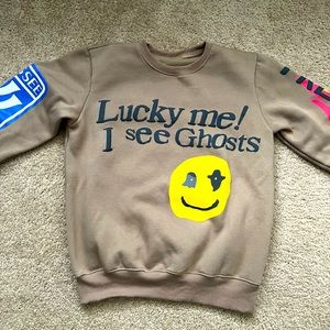 Kanye Lucky me I see ghosts crew neck. New